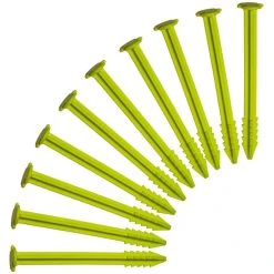 SwissPiranha GS150 Piquets De Tente 10 Pièces Avec Sac Säckli, Vert