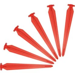 SwissPiranha RT220 Piquets De Tente 6-pièces, Rouge