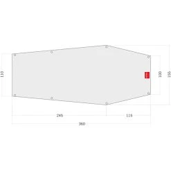 Tatonka PE Narvik 2 Bâche De Sol 360x100/155cm