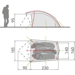 VAUDE Taurus 3P Tente, Vert 9 VAUDE Taurus 3P Tente, Vert -Zempire Boutique vaude taurus 3p taelt mossy green 4